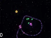 Looptopus space squid action game screenshot, drawing ink loops around cosmic enemies, play free online at PlayArcadeHub
