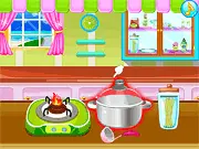 Chicken And Broccoli Alfredo game screen, play free online cooking simulation game, prepare creamy pasta recipe, PlayArcadeHub