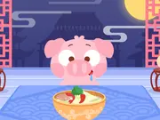 Chinese Food Chef DuDu cooking game screenshot, preparing traditional Chinese dumplings and zongzi, play free online