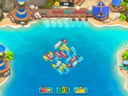 Ship Out free online puzzle game screenshot of ships in a congested harbor