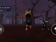 Tung Sahur Bots Chase Room screenshot showing the player running from the Tung Tung and Tralalero meme bots in a backroom level, a free online horror escape game