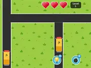 Traffic Trap Puzzle free online game screenshot showing cars crossing an intersection