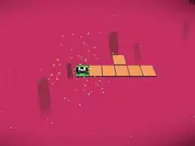 A small car on a simple grid layout with arrow keys, illustrating the unique driving puzzle in The Car, The Grid game.