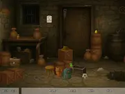 The cluttered, mysterious basement scene from the Escape From Grandma's Basement hidden object puzzle game.