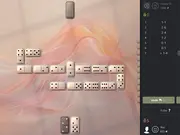 Domino Online Multiplayer game screen showing domino tiles and play area, play free online