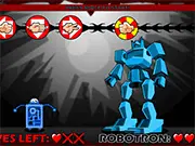 Robo RPS free online game, strategic rock-paper-scissors game with robots on PlayArcadeHub