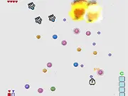 Frantic 2 bullet hell shooter game screenshot, play free online arcade dodging game, destroying enemy ships, high score shmup, PlayArcadeHub