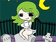 Play Halloween Grave Dressup free online game, create spooky Halloween costume, gothic fashion and makeup game, play online