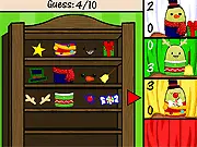 Screenshot of the Critterville Christmas Store game showing various Christmas-themed animal images on a grid waiting to be matched.