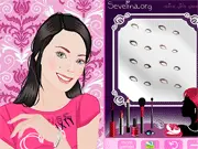 A girl wearing a stunning, fashionable outfit composed entirely of different shades of pink in the Pink Delight Dress Up game