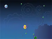 ElectroMania free online zero-gravity space satellite shooter game screenshot on PlayArcadeHub