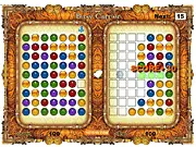 Busy Carrier Puzzle Online screenshot, player carrying a line of same color balls to make a match, free Puzzle Bobble style game