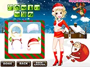 Zodiac Capricorn Christmas Dressup free online game, styling a girl with ambitious fashion and festive Christmas clothes