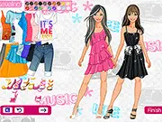 Happy Best Friends Day Dress-Up game screenshot – two girls, the best friends, standing together in stylish, coordinated outfits