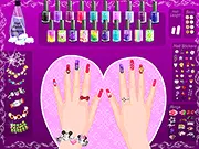 Style Up Your Nails free online game, decorating and applying lovely nail decors and colors