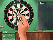 Play Pub Darts online, a free accuracy game where players try to hit the center bullseye on a dartboard