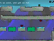 Cold Motion gameplay image showing the small hero exploring an emotional and mysterious free online story game