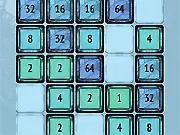 Permutation free online slide puzzle game merging 2 4 8 16