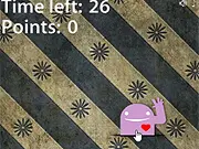 Melmo Catch free online game, catching falling objects in a classic retro arcade style