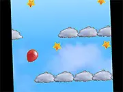 Float On free online arcade game screenshot showing a character floating through blue sky and clouds, collecting stars