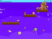Play Jumpy Gingerman free online platformer game, collect coin candies and avoid ice creams, arcade jumping game