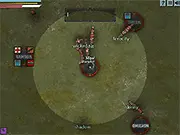 Monster Invasion free online survival shooter game, top-down action, soldier killing monsters, level up and weapons