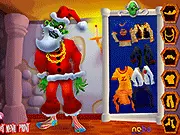 Screenshot of Zombie Dress Up Online showing a zombie character being styled with clothes and accessories, free horror dressup game
