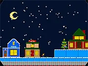 Play Snow Globe online, a free Christmas physics puzzle game placing holiday characters on platforms