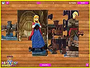 Princess Anna and Kristoff Puzzle free online game, Arendelle jigsaw, solve the puzzle on PlayArcadeHub