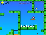 Play Ball Adventures online, free puzzle game where you collect stars to unlock the goal on PlayArcadeHub