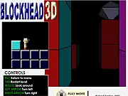 Blockhead 3D free online perspective puzzle platformer