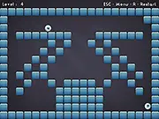 Rubber Eyes free online physics puzzle game screenshot showing two cartoon eyes and complex platforms