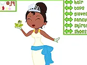 Princess Tiana Dress Up Mix n' Match free online game screenshot on PlayArcadeHub