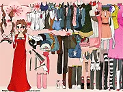 Flora Reinhold character from Professor Layton series wearing a newly designed dress and accessories in the free online dress-up game