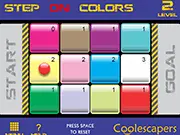 Step on Colors free online puzzle game logic brain teaser colored tiles PlayArcadeHub