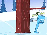 Play the free online Lumberjack Hero game, cutting trees and avoiding branches