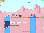 Super Donuts Online free game, play rolling donut platformer, colourful levels and collecting sweets game PlayArcadeHub, Super Donuts demo review