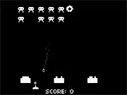 Planet Defender classic Flash game, tower defense strategy, building ion cannons to defend Earth, play free online