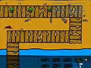 Infected Tower Defense free online game with various defense towers and hordes of attacking zombies on PlayArcadeHub
