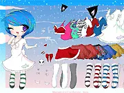 Play Minomi Dress Up free online, holiday fashion game, style girl for Christmas and New Year, free online dress up