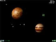 Space Wars II vertical shooter game screenshot with player spaceship firing at alien enemies