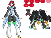 Kiname Dress Up free online game image, showing Kiname styled as a friendly guide ready for an adventure with a large pack or compass.