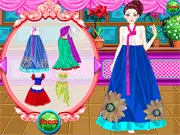 Play the free online Ellie Around The World Dress Up game, designing outfits from various countries