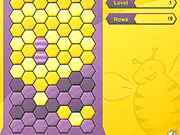 Flying Tetris classic puzzle game screenshot, showing various colored falling blocks (Tetriminos) above a nearly filled game board