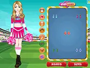 Play Stunning Cheer Leader free online dress up game, style a cheerleader uniform, fashion and glamour game