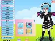 Dress Up Summoner Girl Mina free online game screenshot, fantasy anime character dress up, play free fashion game