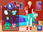 Ellie Tomboy Style free online dress-up game, girl wearing sporty tomboy outfit
