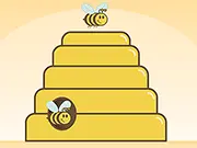 Buzzy Beez memory game tracking the number of bees inside a honeycomb hive.