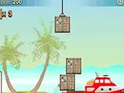 Play Cargo Stacker free online game, stack blocks, build a tall tower, precision arcade game
