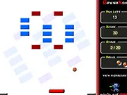 Play GammaNoid free online, Arkanoid clone, block breaker game, futuristic paddle and ball action, power-ups